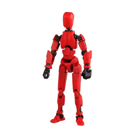 36987 Sets 3D Printed Robot Action Figure with Accessories Multi-jointed Movable Robot Model Articulated Dummy