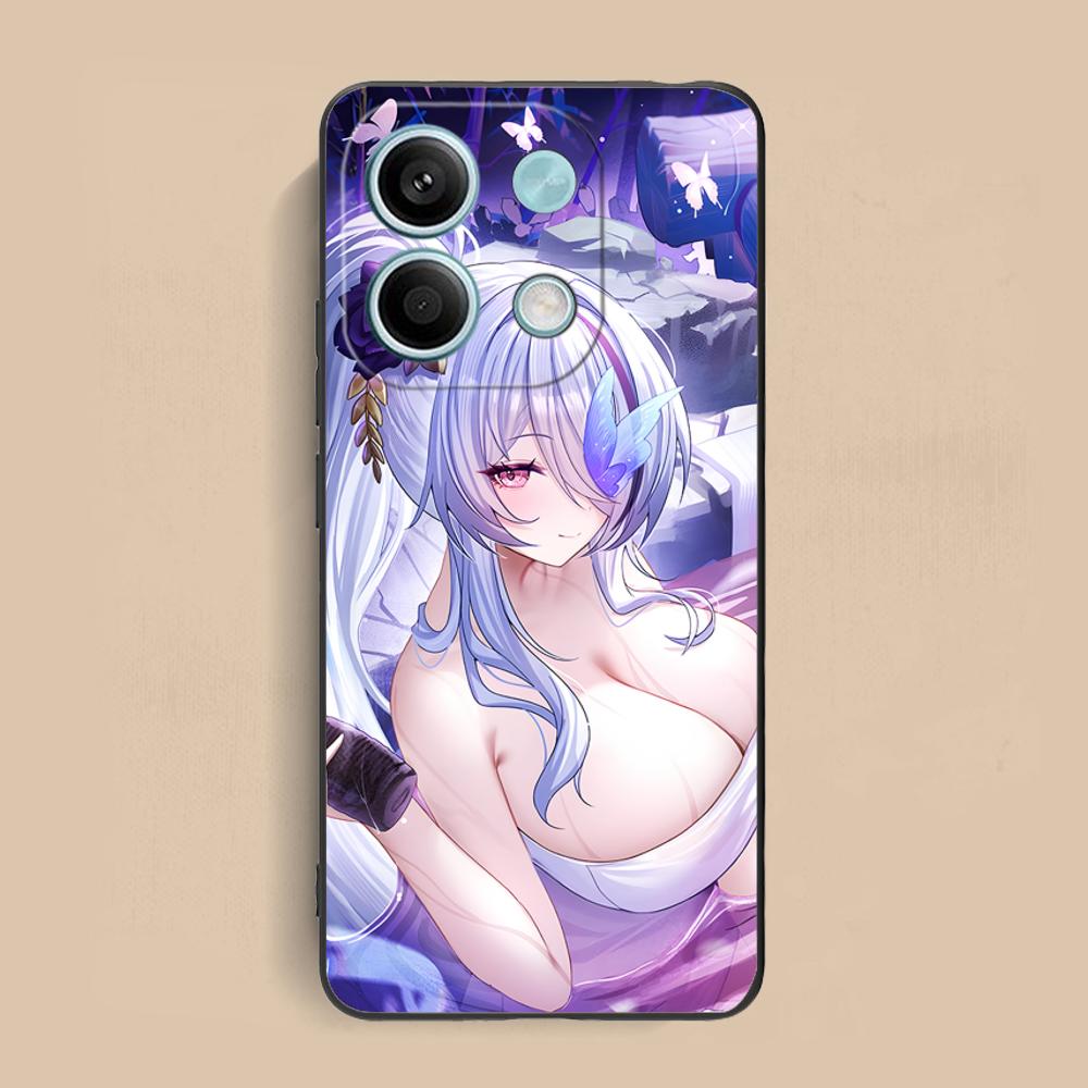 Матовый ТПУ чехол для мобильного телефона Azur Lane Unzen для Xiaomi Redmi Note 14 13 12 11 S Pro Plus 4G 5G Цветная печатная крышка