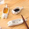 Cartoon Cat / Rabbit Sauce Dishes Ceramic Pot Sauce Dipping Dishes Kitchen Knife And Fork Holder Table Decoration