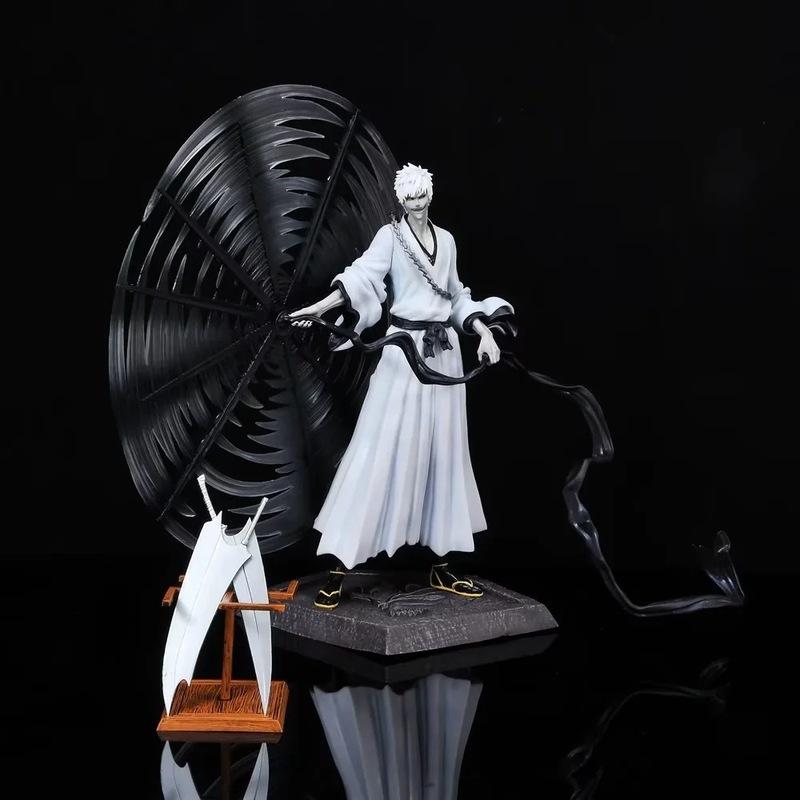 Статуэтка Bleach Белый Ичиго GK, Коробка с вращающимся мечом Тысячелетняя Кровавая Война, Аниме Фигурка Действия, Модель для Коллекции Фанатов Аниме