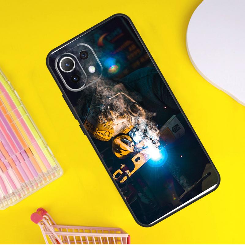 Сварщик Сварка Горячий Металл Рабочий Чехол Для Xiaomi 13 14 Ultra 11T 12T 13T 14T Pro POCO X7 Pro X3 X5 F3 F5 F6 M6 X6 Pro Чехол
