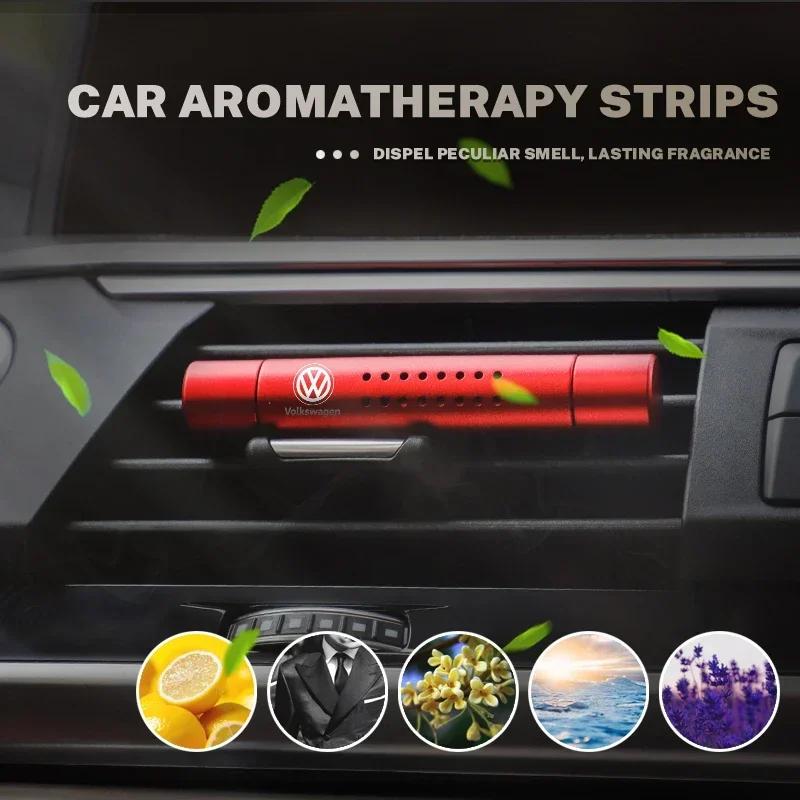 opq1 Car Aromatherapy Stick Fragrance Deodorant Fresh Clip For Volkswagen GTI Golf 6 7 8 Polo VW R-Line CC Passat Tiguan T-ROC Arteon