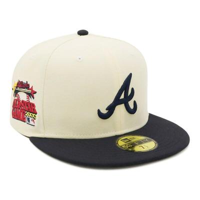 Кепка 59FIFTY MLB Atlanta Braves ATL Нашивка сбоку Эксклюзив от ONSPOTZ и Прямой козырек Глубокая форма BB Функциональный дизайн с защитой от УФ (70823754, NER35C6581)