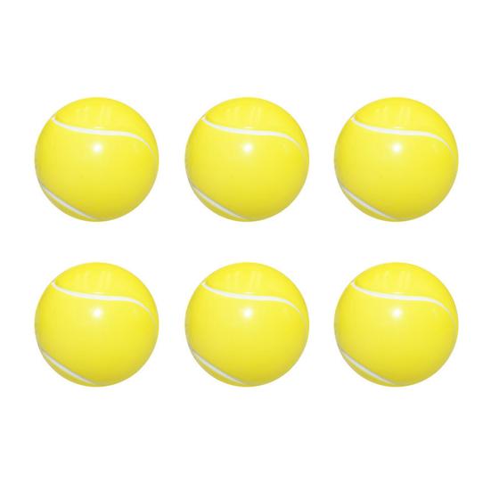 6Pcs Mini Sports Stress Ball Anxiety Relief Small Foam Football Baseball Basketball Tennis Soccer Kids Elastic Ball Fidget Sensory Toy