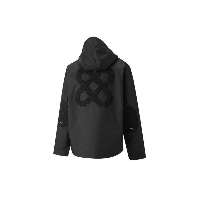 Puma Совместная брендовая повседневная однотонная куртка с капюшоном и длинными рукавами X Pronounce, мужская верхняя одежда, черная 534030-01
