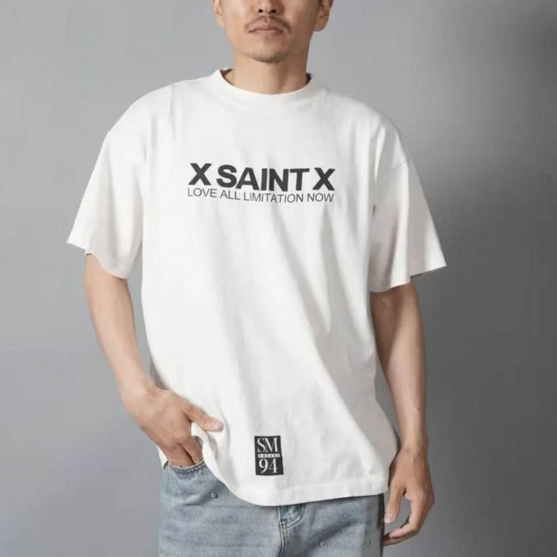 Unisex Oversized Cotton Tee With Bold Letter Print Streetwear Short Sleeve T-Shirt