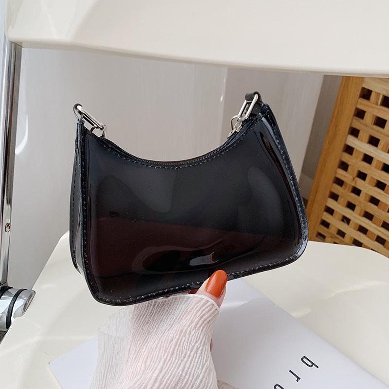 2025 женская модная прозрачная сумка на одно плечо Jelly - летний тренд в корейском стиле