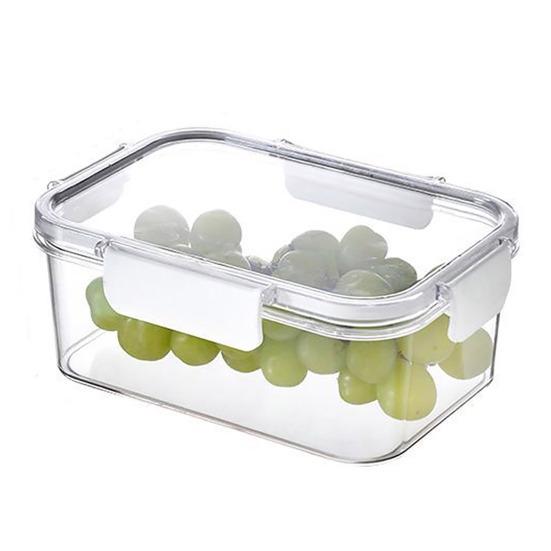 1/3 шт. прозрачная коробка для еды герметичный контейнер для ланча с крышкой без BPA прозрачный штабелируемый пыленепроницаемый контейнер для хранения еды, пригодный для мытья в посудомоечной машине