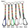 Camping Camping Carabiner Portable Fishing Lanyards Spring Elastic Rope Anti-lost Phone Keychain