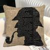 SSherlock HHolmes Pillow Case Square Pillow Bedroom Sofa Leisure Comfort Cushion Car Home Decoration