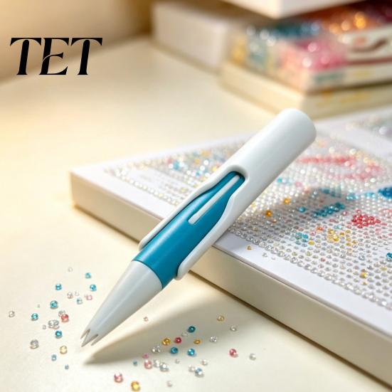 Rhinestone Art Bead Dispenser Automatic Dispenser, Painting Applicator Tool, Wax-free Reloadable Drill Pen for 2.8mm Round Drills
