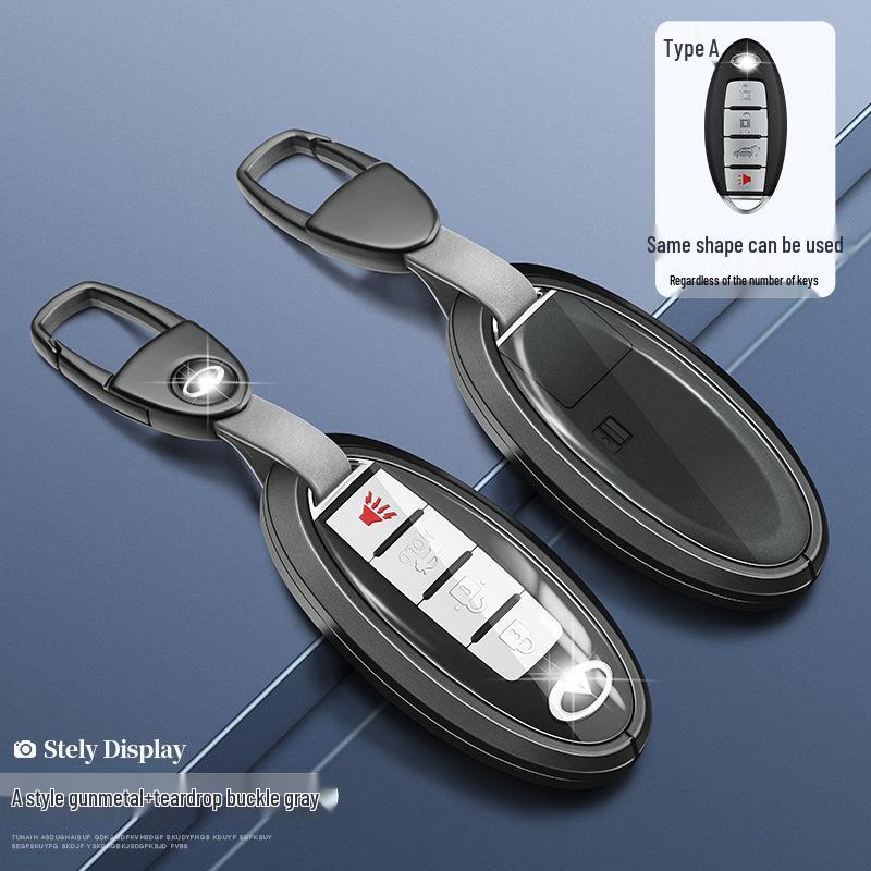 Чехол для ключа Infiniti QX50/QX60/QX70L: Стильный унисекс чехол для пульта с пряжкой