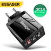 Essager 30W Quick Charge 3.0 USB Charger QC3.0 QC Fast Charger Multi Plug Wall Mobile Phone Charger for IPhone Samsung Xiaomi Mi
