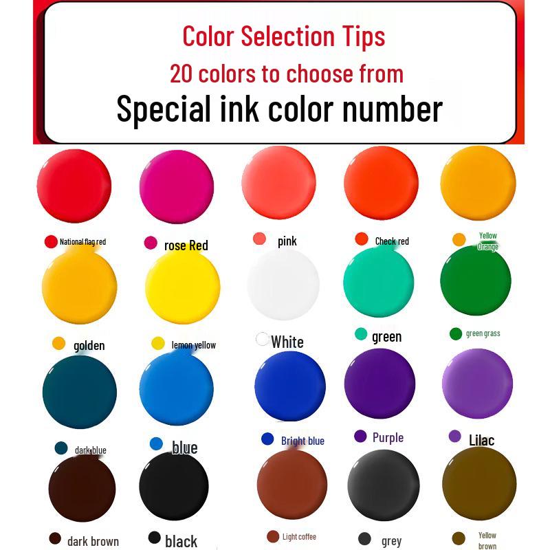 Photosensitive Stamp Set: Numbers 0-9 for Marking & Journaling