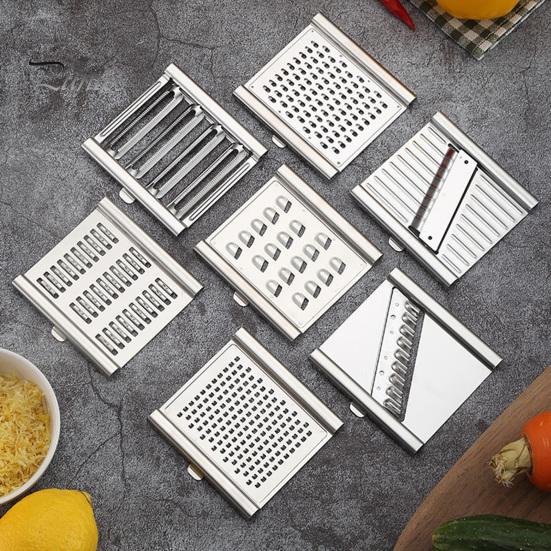Vegetable Slicer Stainless Steel Food Slicer Removable Blade Kitchen Slicer Vegetable Cutter for Salads Cheese Fruit