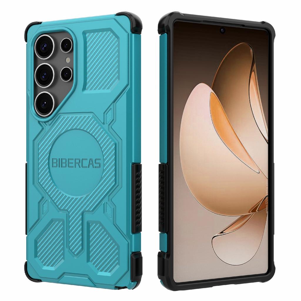 BIBERCAS J-16 Series For Samsung Galaxy S25 Ultra Case Compatible with MagSafe Anti Drop TPU+PC Phone Cover