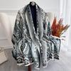 Autumn And Winter Imitation Cashmere Jacquard Retro Cashew Nut Ethnic Style, Women'S Scarf Shawl Dual-Purpose