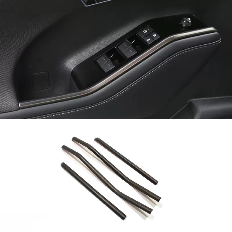 For Toyota Highlander XU70 ABS Car Window Lifter Switch side Trims Glass Door Armrest Panel Accessories