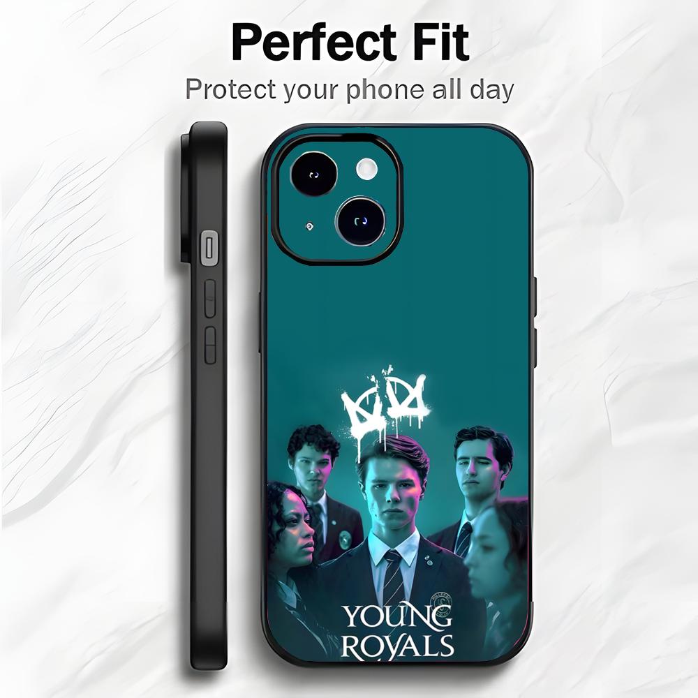 Милый Романтичный Шведский ТВ Y-Young Royals Чехол для Телефона Чехол для Телефона Мягкая Упаковка Легкий Для iPhone17 16 15 14 13ProMax