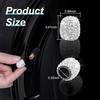 12 Pcs Tire Valve Stem Caps, Crystal Rhinestone Tire Valve Caps, Dustproof Tire Air Cap, Bling Car Tire Caps for SUVs, Bicycles, Trucks and