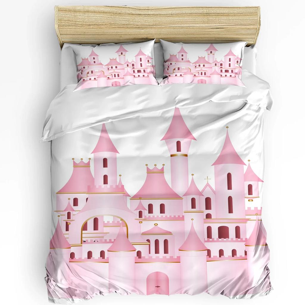 Castle Window Desk Moon Cat Book Witch Room Duvet Cover 3pcs Bedding Set Home Textile Quilt Cover Pillowcases No Sheet