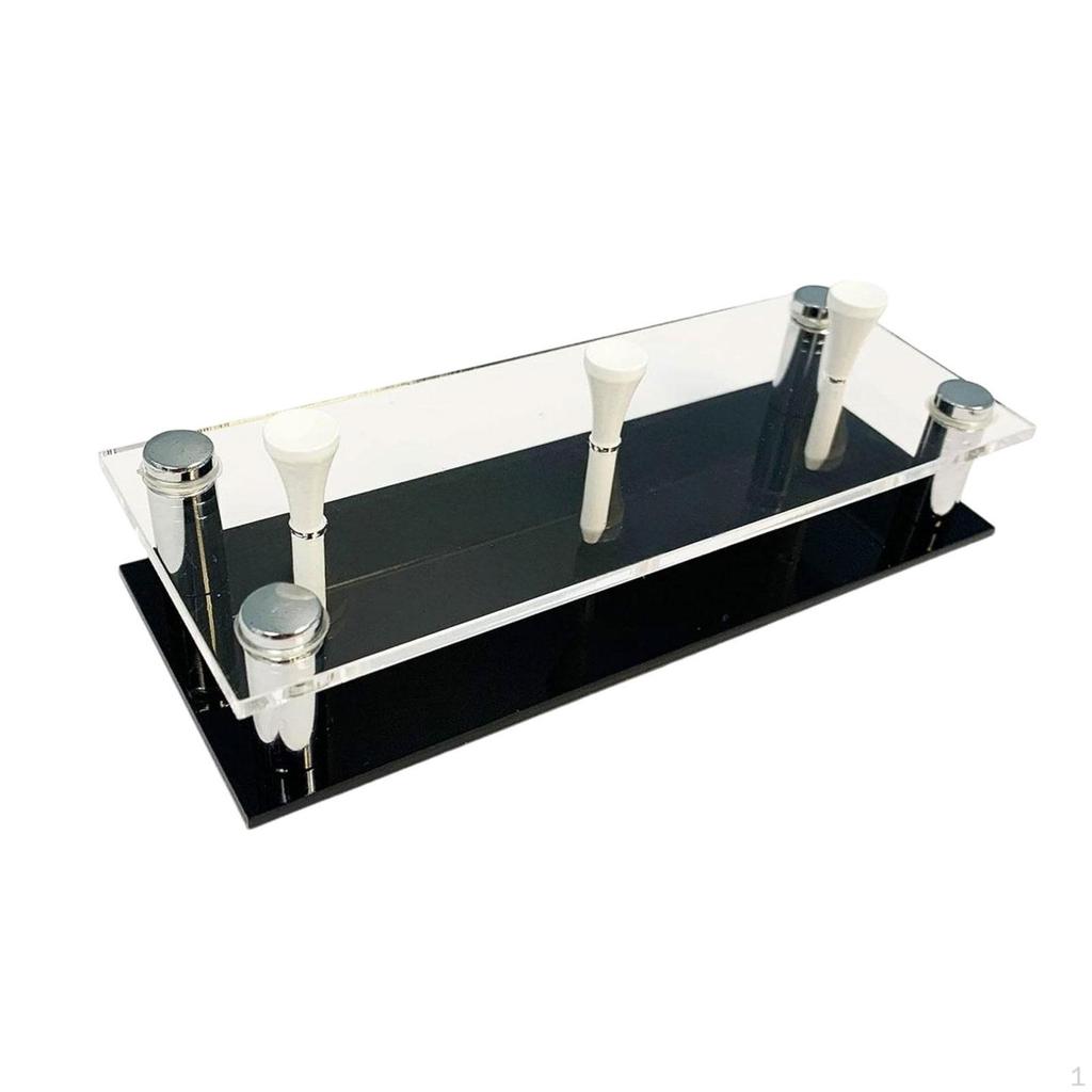 Golf Ball Display Stand,Display Case,Acrylic,with Black Base Sport Rack Holder for Marbles