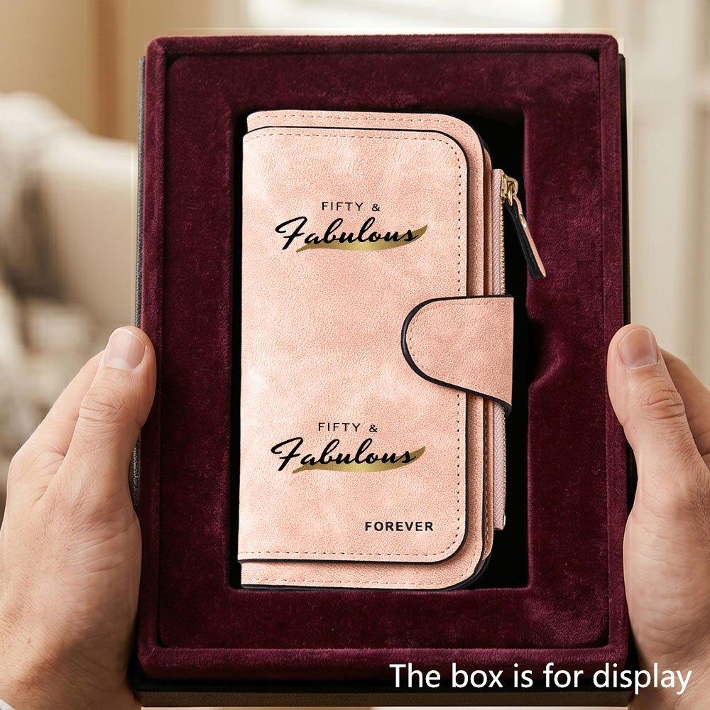 Unique Fabulous Men's Large Capacity Wallet with Business Card Slot and Cash Pocket, Suitable for Formal Occasions and Office Use, Ideal Gift for