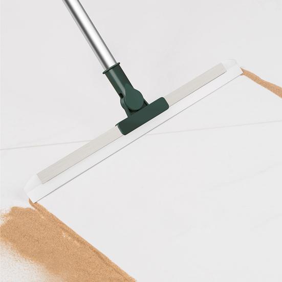 Yousheng Silicone Floor Scraper Stainless Steel Retractable Handle Bathroom Wiper Broom Tile Floor Cleaning Tools
