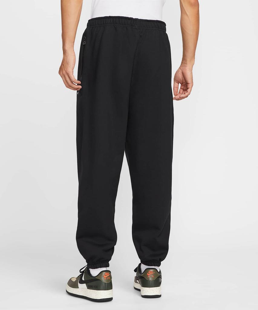 NIKE Solo Swoosh Cuff Fleece Pants M - Black:Black:White / Hv1089-010