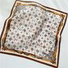 53*53cm Square Silk Scarf Women's Fashion Printed Small Neck Scarf Office Women's Hair Belt Folar Handkerchief Women's Handkerchief Scarf