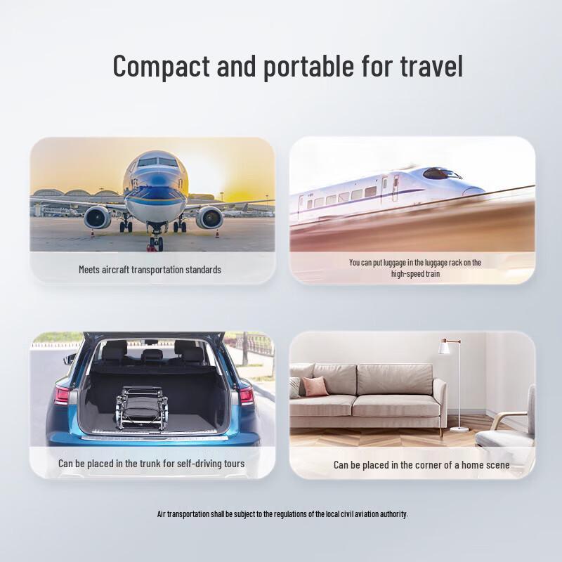 YUWELL Lingyue 2000 Портативная складная инвалидная коляска