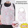 10Pcs/Bag Non Woven Bib Oil-proof Kitchen Aprons Restaurant Home Supplies