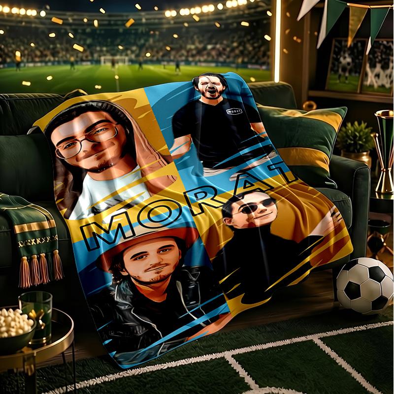 Morat Music Cover Art Throws Blanket Flannel Blankets Plush for Couch Bed Gifts for Men Women Travel picnic blanket Christmas fan gifts