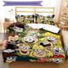 3pcs The Loud House1 pattern bedding set duvet cover set includes duvet cover &pillowcases, perfect all season bedroom decoration & gift