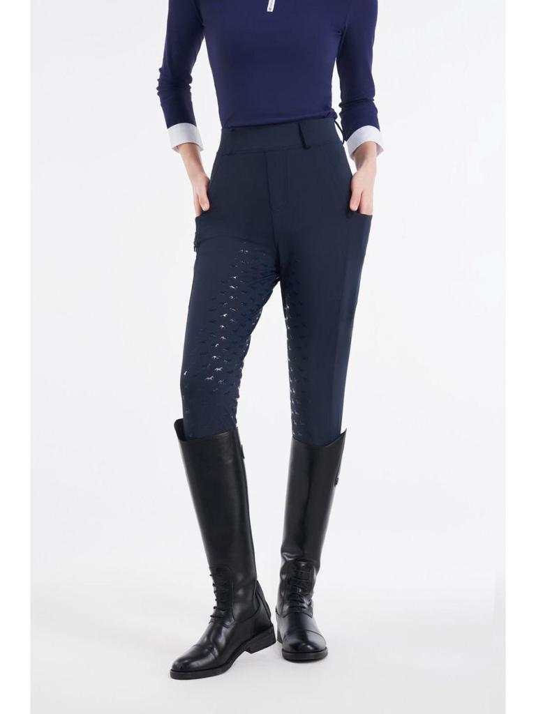 High Waist Full Seat Silicone Riding Pants: Slimming, Moisture-Wicking, Quick-Drying, High Elastic Fabric for Training and Competition.