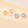 Серьги Banyan Tree S925 Silver Snowflake Diamond - Элегантный дизайн для осени/зимы