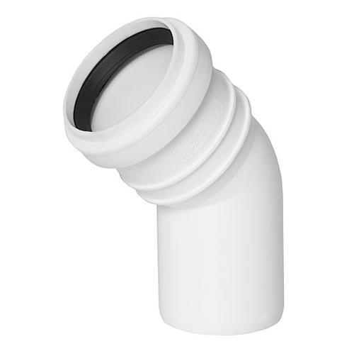 White Sewer Elbow 40 Mm, 45 Degree Angle
