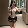 Ladies' Sexy Lingerie Sexy Student Outfit Role-playing Charming Uniform Seductive JK Short Skirt Midnight Passion Set