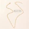 Colorful Glass Long Y-Shaped Necklace Metal Collarbone Chain Gold Silver Color Tassel Necklace Party Body Jewelry