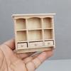 Миниатюрный деревянный неокрашенный шкаф настенный шкаф украшение - DIY миниатюрный реквизит для фотосъемки - Сезонный декор - Идеальный подарок