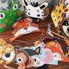 12pcs Jungle Safari Hat Kids Birthday Crown Hat Children's Birthday Party Masks Jungle Wildlife Birthday Party Games Photo Mask
