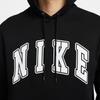 Nike Клубная мода Универсальная Повседневная Толстовка с капюшоном из флиса Мужские Худи Черный Белый FZ0872-010