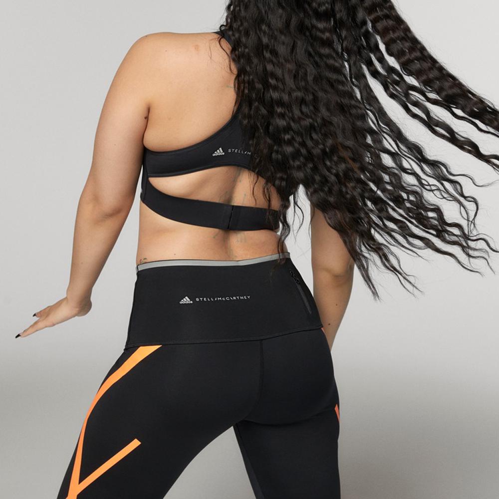 adidas Спортивный бюстгальтер с высокой степенью поддержки True Pace Женское нижнее белье Черный FU0275