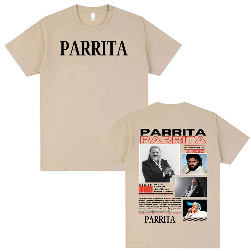 Hot Sale Limited Parrita Music Album Tour Graphic Tshirt Unisex Women Harajuku Classic Oversized Tshirts Fashion Vintage T Shirts