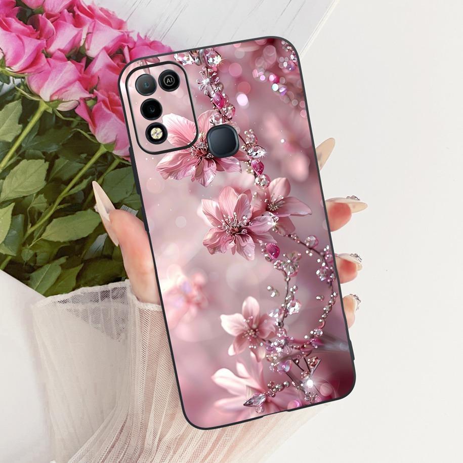 Чехол для Infinix Hot 10 Play Чехол X688C X688B Популярные Цветы Мягкий Силиконовый Чехол для Телефона Для Infinix Hot 10 10s 10T Hot10 Fundas