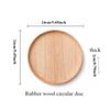 Wooden Dish Decor Tray Japanese Tableware Solid Wood Plate Fruit and Hotel Barbecue and Wooden Dining Plate Rubber Wooden Tray