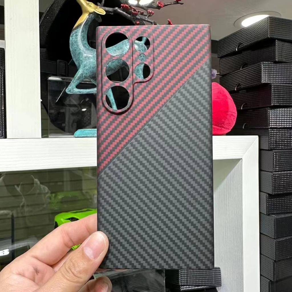 YTF-Carbon Чехол из углеродного волокна Для Samsung Galaxy 24/s25 Ultra Арамидное волокно Противоударный Чехол для Galaxy s22/s23 Ultra