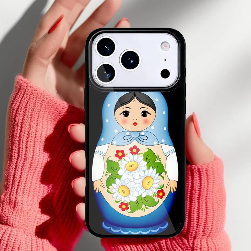 Russian Nesting Doll Phone Case for iPhone 17 Air 16e 15 14 13 Pro Max Back Cover for 12 11 Pro Coque