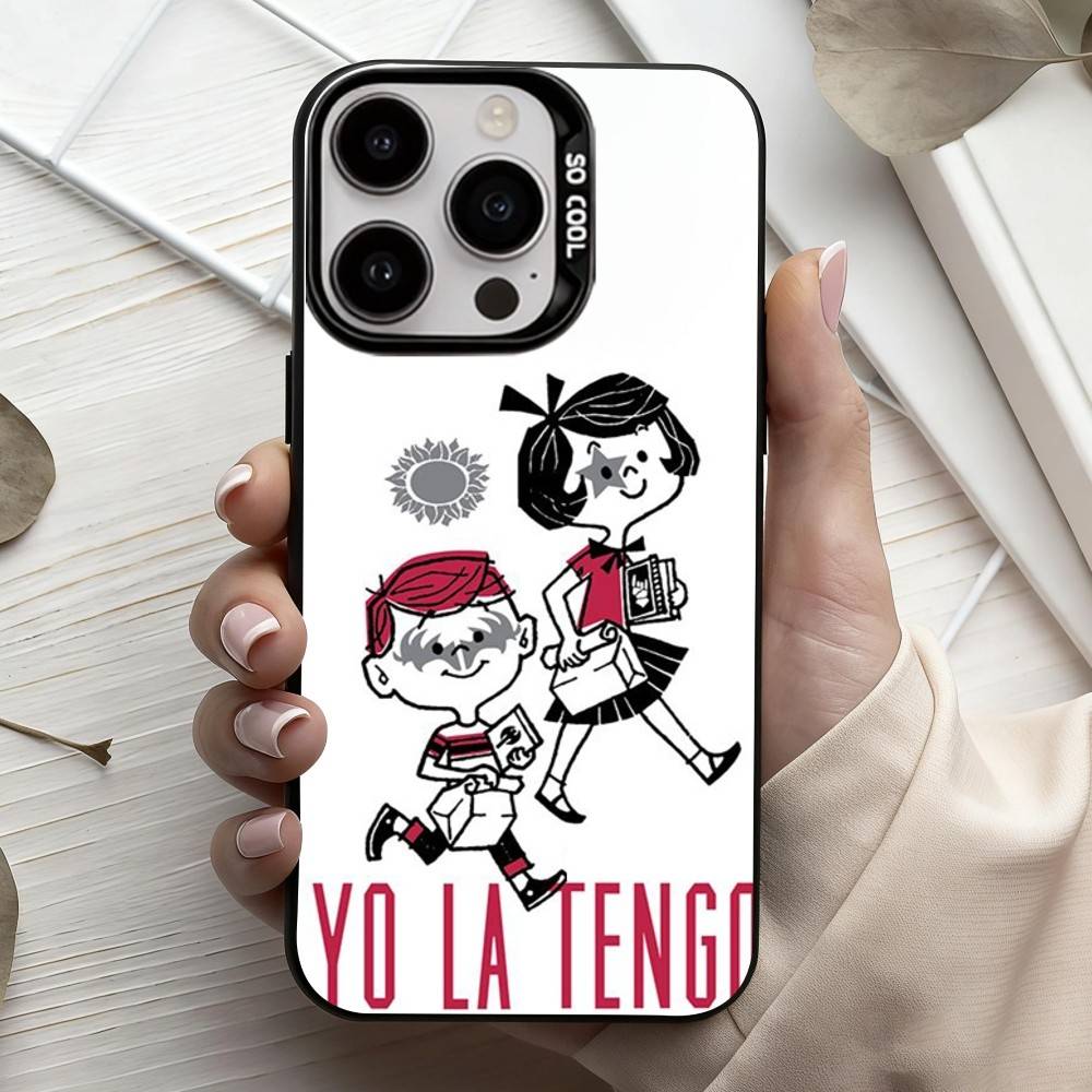 Инди-рок Yo La T-Tengo Группа Чехол для телефона Для iPhone17,16,15,14,13,12,11 Plus,Pro Max Черный Конфетный серебристый чехол для телефона