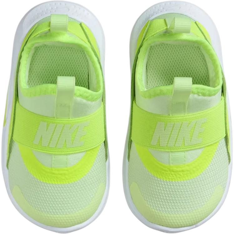 Nike Flex Runner Удобные Универсальные Прочные Низкие Кроссовки для Ходьбы Детские кроссовки Флуоресцентно-желтый Белый IF2895-700